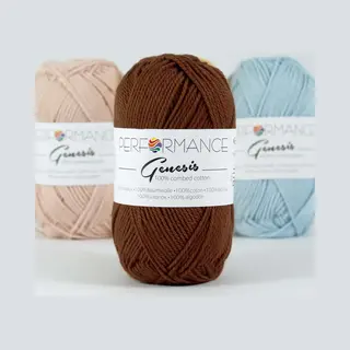 Performance Yarn Genesis Haakgaren - Gekamd Katoengaren - 5 Bollen - 2026