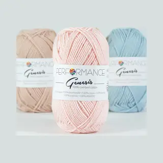 Performance yarn Genesis Zacht Roze 2115 - 5 Bollen Gekamd Katoengaren - Pendikte 3, 5 A 4mm