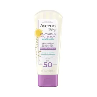 Aveeno Baby Spf 50 Minerale Zonnebrandcrème Met Zinkoxide 88ML Reisformaat – Bescherming Voor Gevoelige Babyhuid – Traanvrije, Water- &