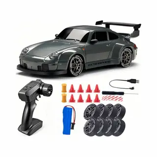 Jojoy - Rc Auto Drift - Rc Car - Bestuurbare Auto - Race Auto Met Led Und Accessoires - 20km/uur 1, 24 Afstandsbediening Driftauto - Driftor