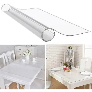 Frilla Glasklar Folie 2 Mm + Abgeschrägte Kante, Größe Wählbar 90x160 Cm, Wunschmaß Transparente Tischschutz | Duracover