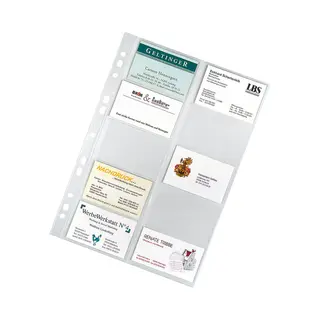 Veloflex 5341000 Kartenhülle Transparent A4