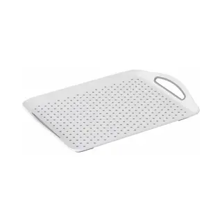 Kesper |Serviertablett, Material, Kunststoff, Maße, B 45, 3 X T 32 X H 4, 5 Cm, Farbe, Weiß, Grau | 77200