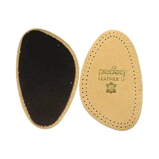 Pedag 101 Princess Cushioning Leather Half Voorvoet Insole, Tan, Vrouwen 9/10