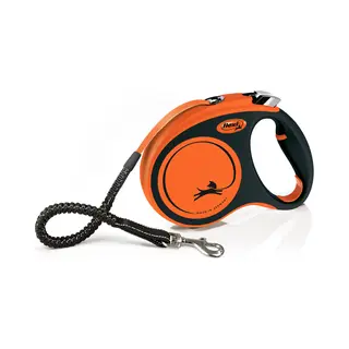 Flexi Xtreme 5 m Schwarz, Orange Hund