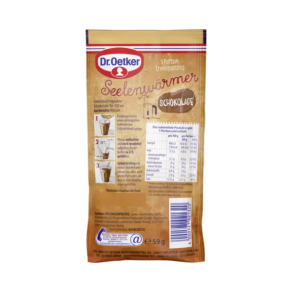 Dr. Oetker Oetker Seelenwärmer Pudding Schokolade 59 G thumbnail