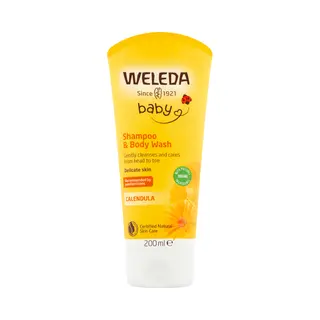 Weleda Baby Calendula Babyshampoo&Douchecrème 200 Ml