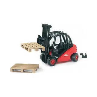 Bruder Linde fork lift H30D with 2 pallets