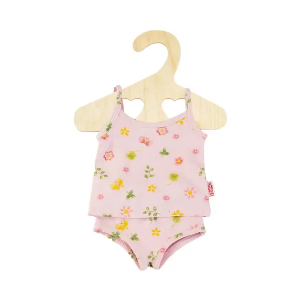 Heless 2514 Doll Underwear Princess Emily In Pink, 2-Piece Set With Vest And Briefs, For Dolls And Cuddly Toys Size 35-45 Cm thumbnail