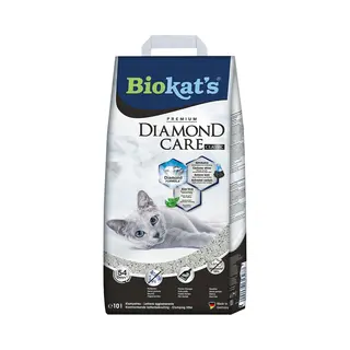 Biokat's Diamond Care Classic - 10 L - Kattenbakvulling - Klontvormend - Zonder Geur - Aktieve Kool