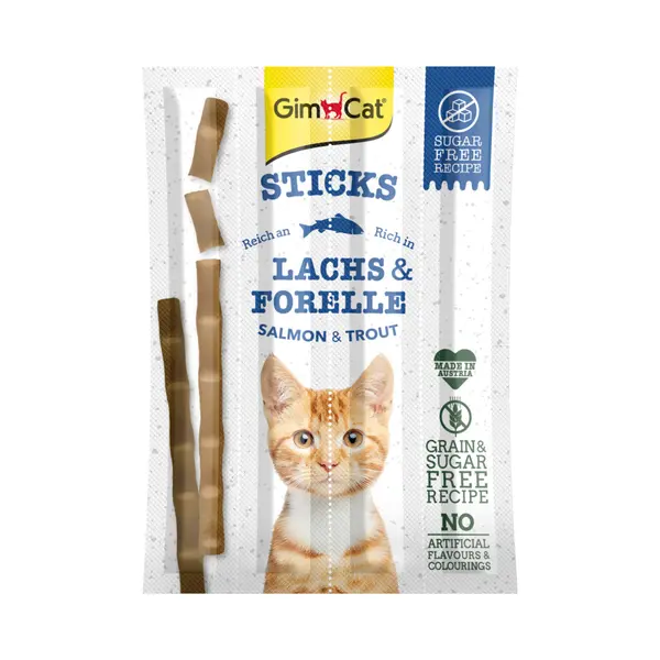 24x GimCat Sticks Zalm&Forel 4 Stuks thumbnail