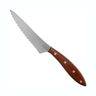 Robert Herder Broodmes – Fromago Pano – Rvs – Convex Golf – Lemmet 13 Cm – Heft Pruimenhout