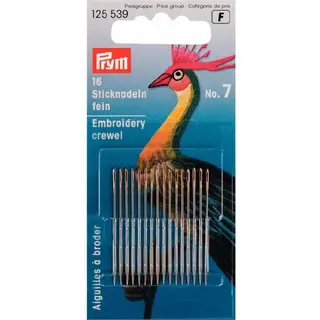 Prym Crewel Embroidery Needles, Alloy Steel, Multi, 38 Mm Länge 0, 7 Mm Dicke
