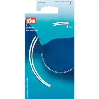 Prym 991, 804 Bh-Bügel, Steel, Weiss, B90 Größe