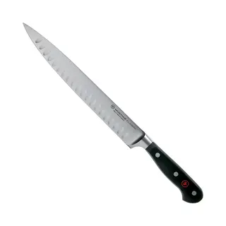 Wüsthof Classic 9 Inch Hollow Edge Carving Knife, Black