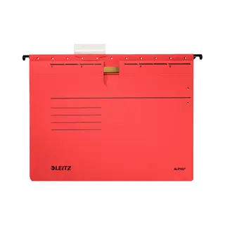 Leitz Alpha hangmap A4 Karton, Metaal Rood 5 stuk(s)