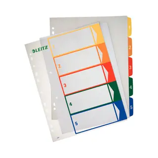 Esselte 12910000 indextab Numerieke tabbladindex Polypropyleen (Pp) Meerkleurig