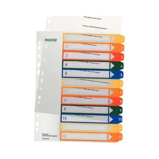 Esselte 12940000 tab index Numeric tab index Polypropylene (Pp) Multicolour