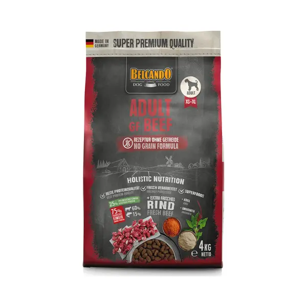 Belcando 556615 Trockenfutter für Hunde 4 kg Adult Rind thumbnail