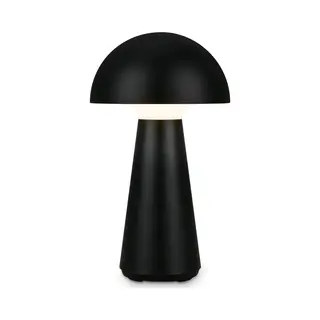 Briloner - Led Akku-tischleuchte Tischlampe Für Innen Außen Garten Usb Ip44 Schwarz Pilz