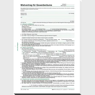 Rnkverlag 598/10 - Mietvertrag Für Gewerberäume, 6 Seiten, Din A4, 10 Verträge