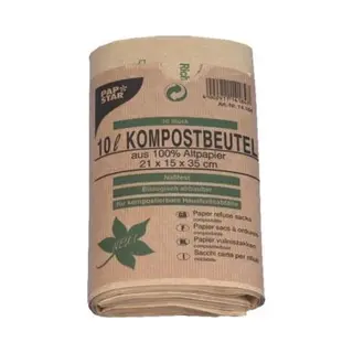 Papstar Compostzak, Afvalzak, Bruin
