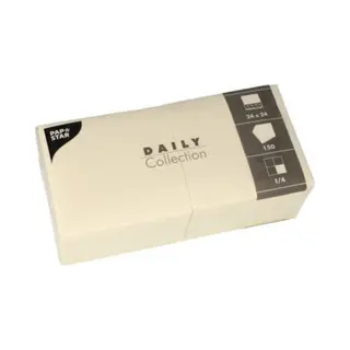 Papstar 89601 servet 150 stuk(s) Champagne Textiel