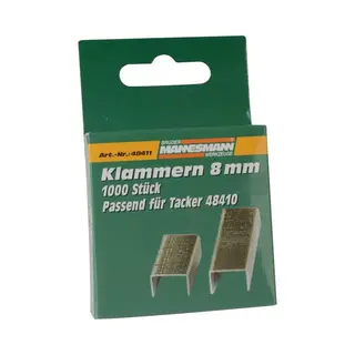 BrÜDer Mannesmann Tackerklammern, 8 X 12 Mm
