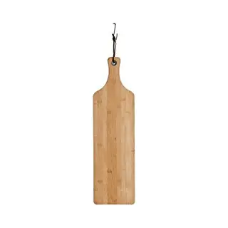 Zeller Present Schöner Leben. Praktisch Wohnen. Zeller 25193 Schneide-/Servierbrett Mit Griff, Bamboo, Ca. 57 X 16 X 1, 2 Cm, Braun