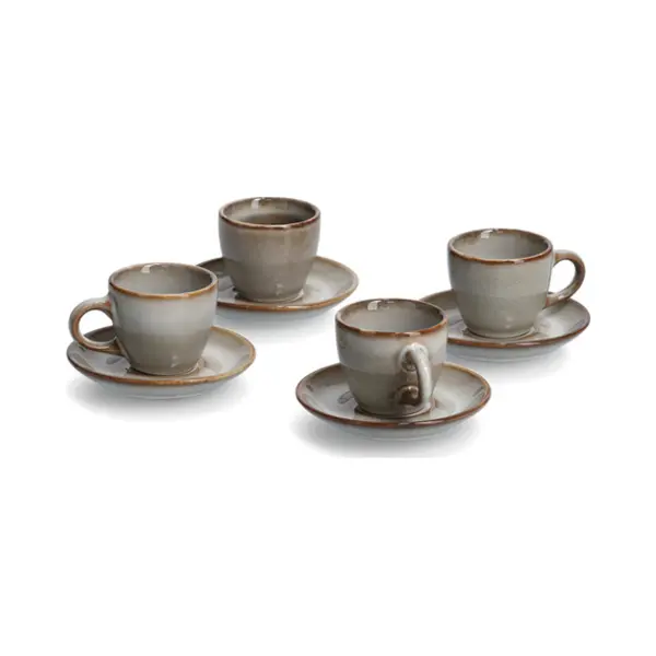 Zeller Present 26509 Tasse Graubraun Espresso 4 Stück(e) thumbnail