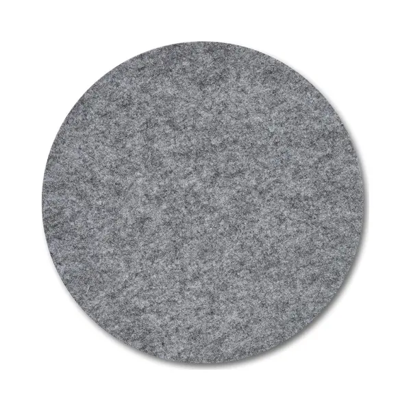 Zeller Ronde Eettafel Placemats - Grijs - Dia 38cm - Vilt/polyester - Hittebestendig thumbnail