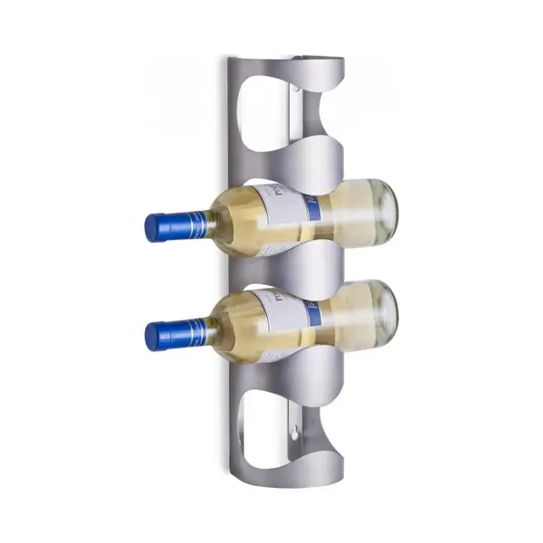 Zeller Present 27365 wine rack Wall-mounted wine rack 4 bottle(s) Stainless steel Silver thumbnail