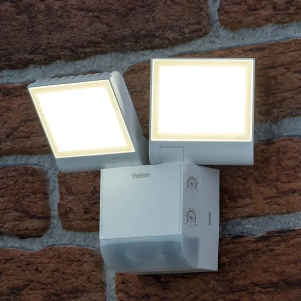 Theben Led-Außenwandleuchte TheLeda S17-100, Weiß, Sensor thumbnail