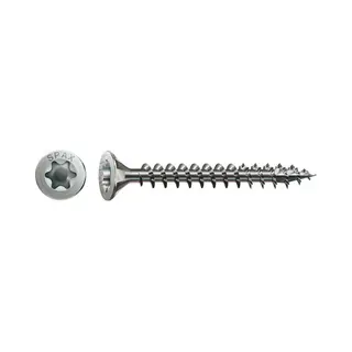 Spax R.v.s. schroef, 5 x 70 mm, 100 stuks, volledig schroefdraad, platkop, T-Star plus T20, 4CUT, roestvast staal A2 - 1197000500703