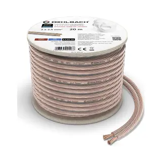 Oehlbach Sp-25 audio kabel 20 m Eindstation Transparant