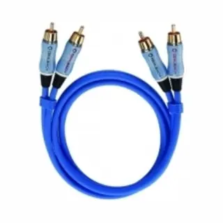 Oehlbach Beat! Interlink Blue 3m audio kabel 2 x Rca Blauw
