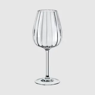 Villeroy & Boch - Rose Garden Rotweinglas Set 4-teilig 200 Ml Klar, Spülmaschinenfest, Rotweinkelch, Geriffelte Weingläser, Rotwein Glas, Gläser