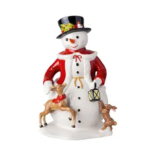 Villeroy & Boch – Christmas Toy's Figurine "Schneemann" Bunt, Figur Weihnachten, Handbemalte Schneemann Figur, Weihnachtsdekorationen,