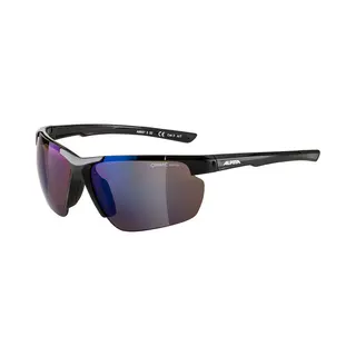 Alpina Defey Hr - Verspiegelte Und Bruchsichere Sport- & Fahrradbrille Mit 100% Uv-Schutz Für Erwachsene, Black