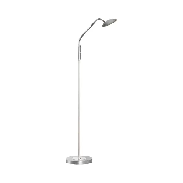 Fischer & Honsel Led Vloerlamp Tallri, Nikkelkleurig, Hoogte 135 Cm, Cct thumbnail
