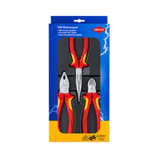 Knipex 00 20 12 mechanische gereedschapsset 3 stuks gereedschap