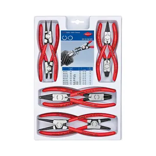 Knipex 8-Piece Circlip Plier Set, 12 in Overall