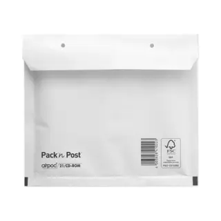 MAILmedia Cd-luchtkussen Envelop, Type Cd, Wit, 14 G, 100 Stuks