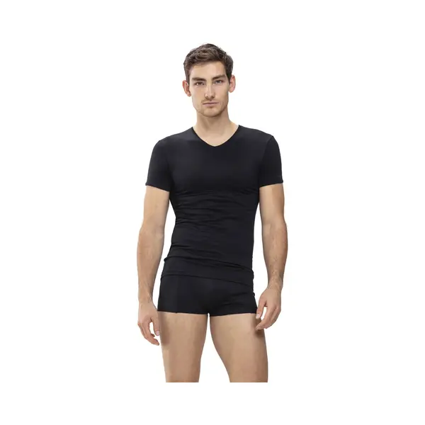 Mey Tagwäsche Serie Software Herren Shirts 1/2 Arm Schwarz L(6) thumbnail
