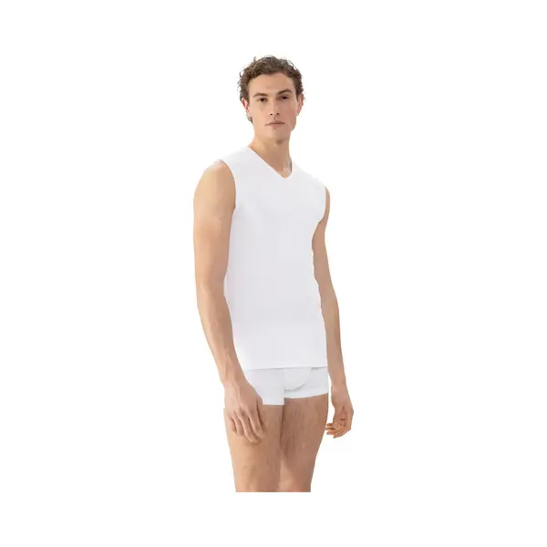 Mey V-Ausschnitt Dry Cotton Muscle Singlet Weiß - Größe 4XL thumbnail