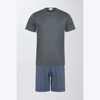Mey Tweedelige Korte Pyjama Portimo Heren 33018 664 Neptune 48