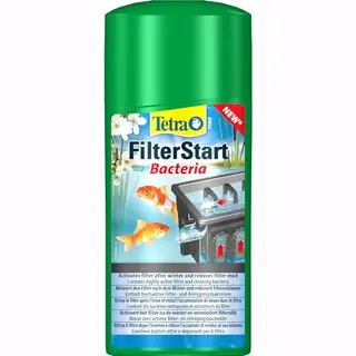 Tetra Pond FilterStart - Hochaktiver Bakterienmix Aus Filter- Und Reinigungsbakterien, Verlängert Die Reinigungsintervalle Des Teichfilters, 500 Ml