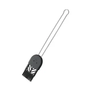 RÖSle 12428 brocha de repostería Silicona Negro, Acero inoxidable