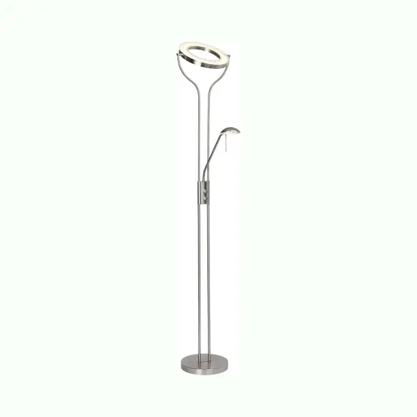 Brilliant Demian - Staande Leeslamp - Chroom thumbnail