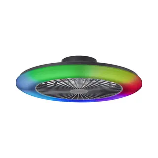 Brilliant Led Deckenleuchte »Salerno« Led-Modul 1 Stk. Rgb Warmweiß - Kaltweiß 58 Cm Mit Ventilator, 6800 Lm, Dimmbar, Rgb, Cct